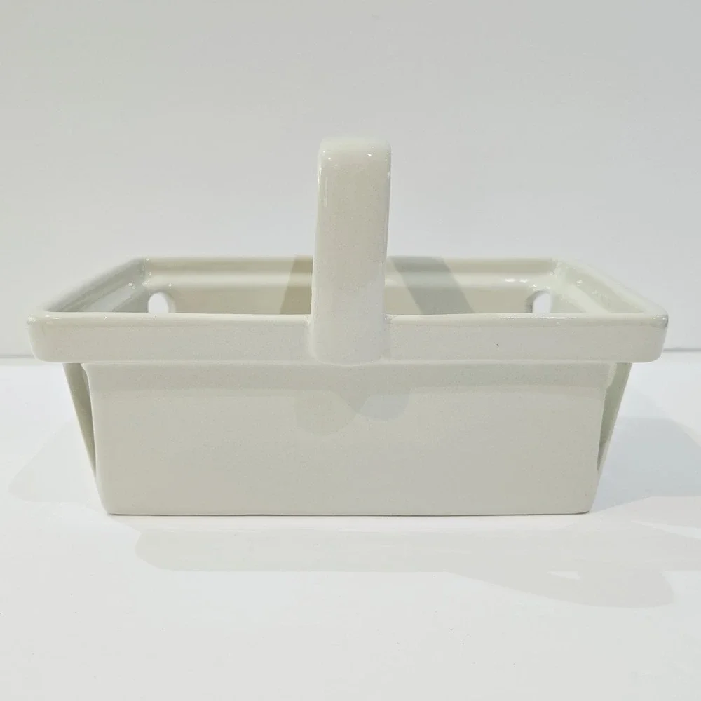 Hearth & Hand Magnolia Stoneware Fruit Berry Strawberry Basket with Handle